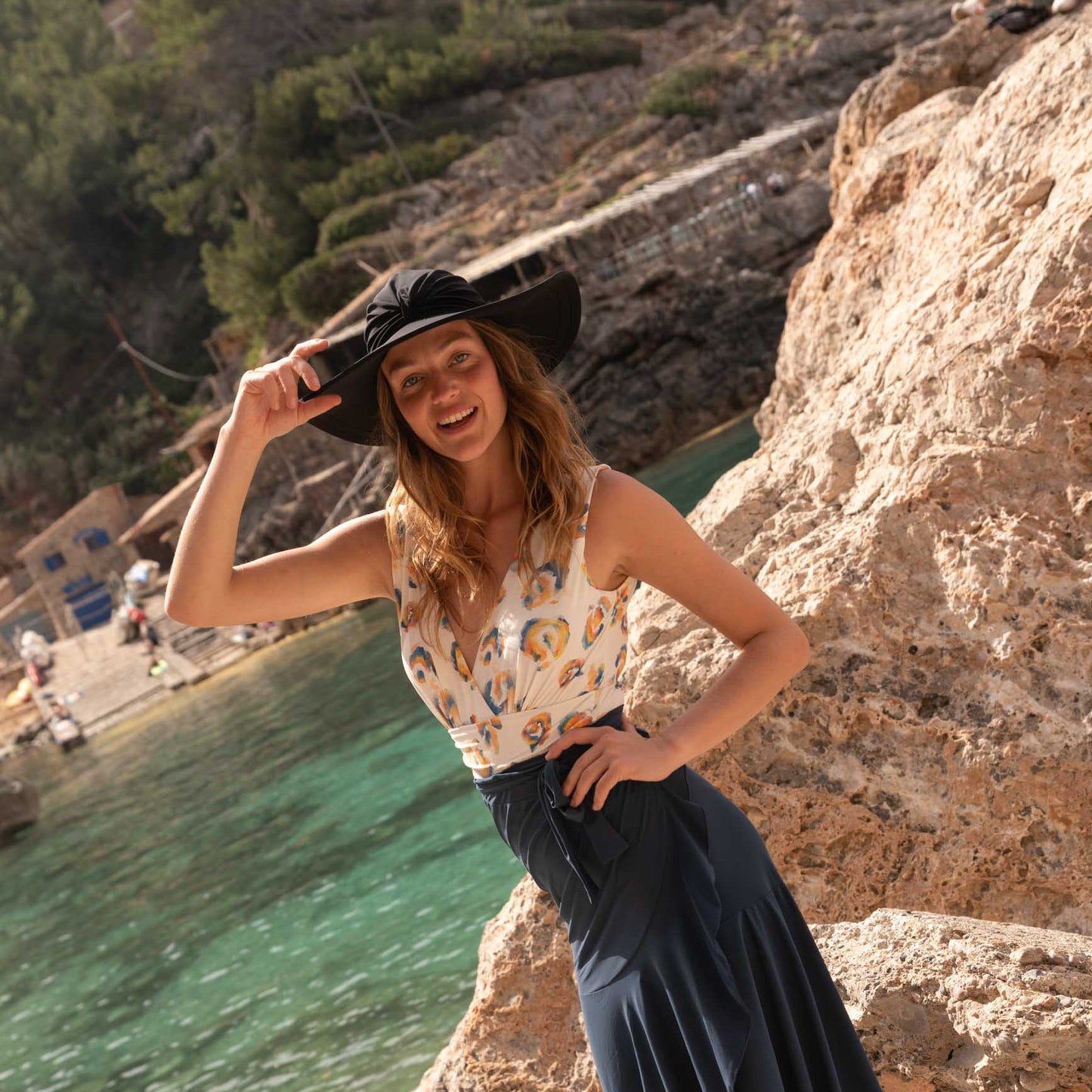 Eurora Soleil Sun Hat Black UPF50+